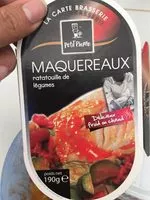 Mängden socker i Maquereau ratatouille de legumes