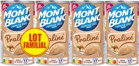 Mängden socker i MONT BLANC Crème dessert Boîte Praliné 4x570g Lot Familial