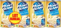 Mängden socker i MONT BLANC Crème dessert Boîte Riz au lait 4x570g Lot Familial