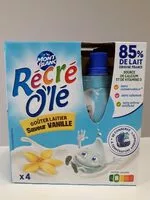 Mängden socker i Récré O'lé saveur vanille