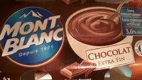 Mängden socker i MONT BLANC Crème dessert Coupelles Chocolat 4x125g