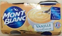 Mängden socker i MONT BLANC Crème dessert Coupelles Saveur Vanille 4x125g