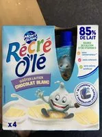 Mängden socker i Récré O'lé chocolat blanc