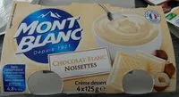 Mängden socker i Crème dessert au chocolat blanc et aux noisettes