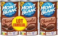Mängden socker i MONT BLANC Crème dessert Boîte Chocolat 3x570g Lot Familial