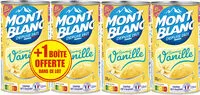 Mängden socker i MONT BLANC Crème dessert Boîte Saveur Vanille 4x570g 3+1 Offerte