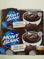 Mängden socker i MONT BLANC Crème dessert Coupelles Chocolat Noir Extra 4x125g