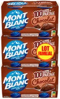 Mängden socker i MONT BLANC Crème dessert Coupelles Chocolat 3x4x125g Lot Familial