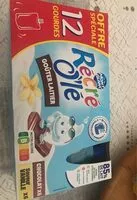 Mängden socker i RÉCRÉ O'LÉ Goûter laitier Gourdes Chocolat, Saveur Vanille 12x85g