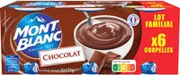 Mängden socker i MONT BLANC Crème dessert Coupelles Chocolat 6x125g Format Familial