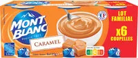 Mängden socker i MONT BLANC Crème dessert Coupelles Caramel 6x125g Format Familial