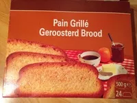 Mängden socker i Pain grillé 