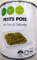 Mängden socker i Petits pois très fins à l'étuvée