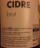 Mängden socker i Cidre brut