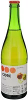 Mängden socker i Cidre doux