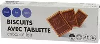Mängden socker i Biscuits avec tablette de chocolat au lait