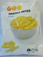 Mängden socker i Snacks Frites Salées