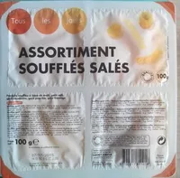 Mängden socker i Assortiment soufflés salés