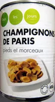 Mängden socker i Champignons de Paris Pieds et Morceaux