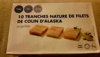 Mängden socker i 10 Tranches nature de filets de colin d' Alaska surgelées