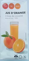 Mängden socker i Jus d'orange à base de concentré