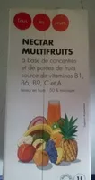 Mängden socker i Nectar multifruits à base de concentrés et de purées de fruits - teneur en fruits : 50% minimum