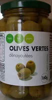 Mängden socker i Olives vertes dénoyautées