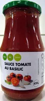 Mängden socker i Sauce tomate au basilic