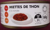 Mängden socker i Miettes de thon à la tomate