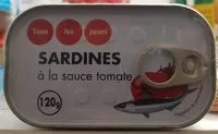 Mängden socker i Sardines à la sauce tomate