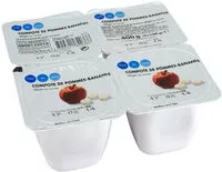 Mängden socker i Compote allégée Pomme banane 30% de sucres en moins