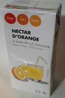 Mängden socker i Nectar d'orange