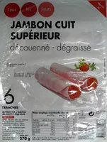Mängden socker i Jambon cuit supérieur découenné, dégraissé