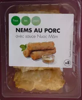 Mängden socker i NEMS AU PORC avec sauce nuoc mam