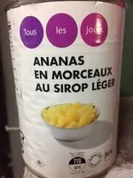 Mängden socker i PC Ananas MCX 340G