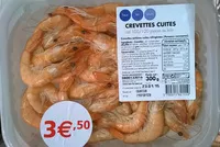 Mängden socker i Crevettes cuites