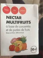 Mängden socker i Nectar multifruits