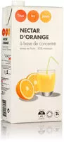 Mängden socker i Nectar orangeà base de concentré