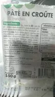 Mängden socker i Pâté en croûte 10 Tranches