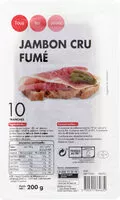 Mängden socker i Jambon cru fume 10 tranches