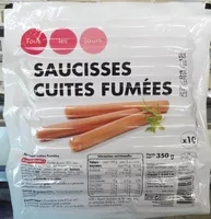 Mängden socker i 10 saucisses cuites fumées