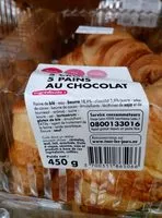 Mängden socker i 5 croissants 5 pains au chocolat