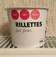 Mängden socker i Rillettes pur porc