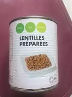Mängden socker i Lentilles Préparées