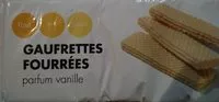 Mängden socker i Gaufrettes fourrées fourrage saveur vanille