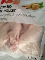 Mängden socker i Cuisse de poulet crue surgelée