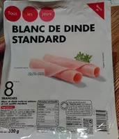 Mängden socker i Blanc de dinde standard