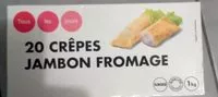 Mängden socker i Crêpes jambon fromage