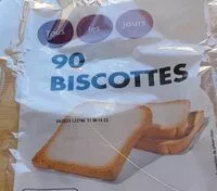 Mängden socker i Biscottes