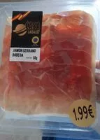 Mängden socker i Jamón serrano bodega